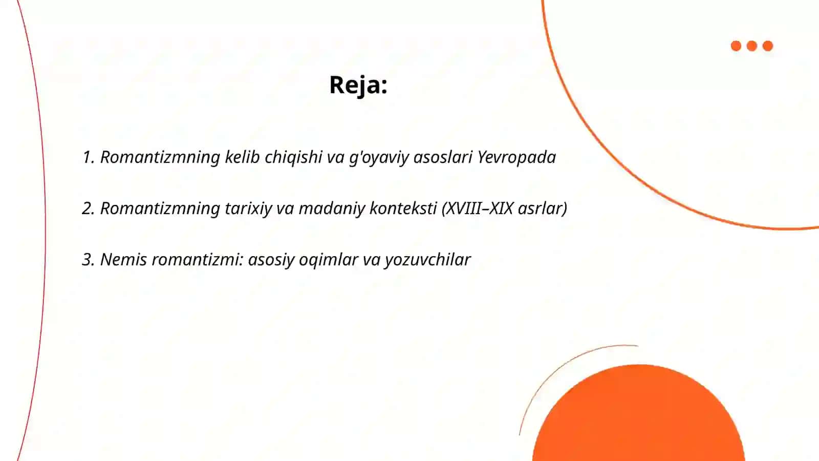 Yevropada romantizm adabiyoti 2