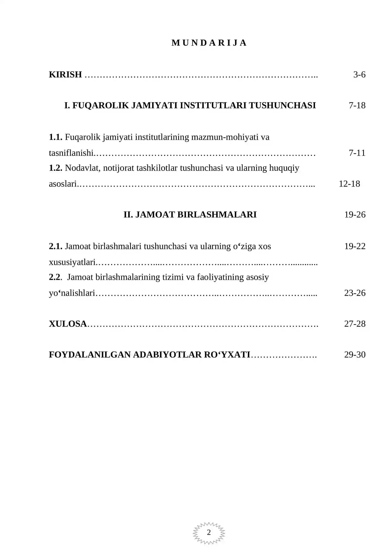 Fuqarolik jamiyati institutlari 2