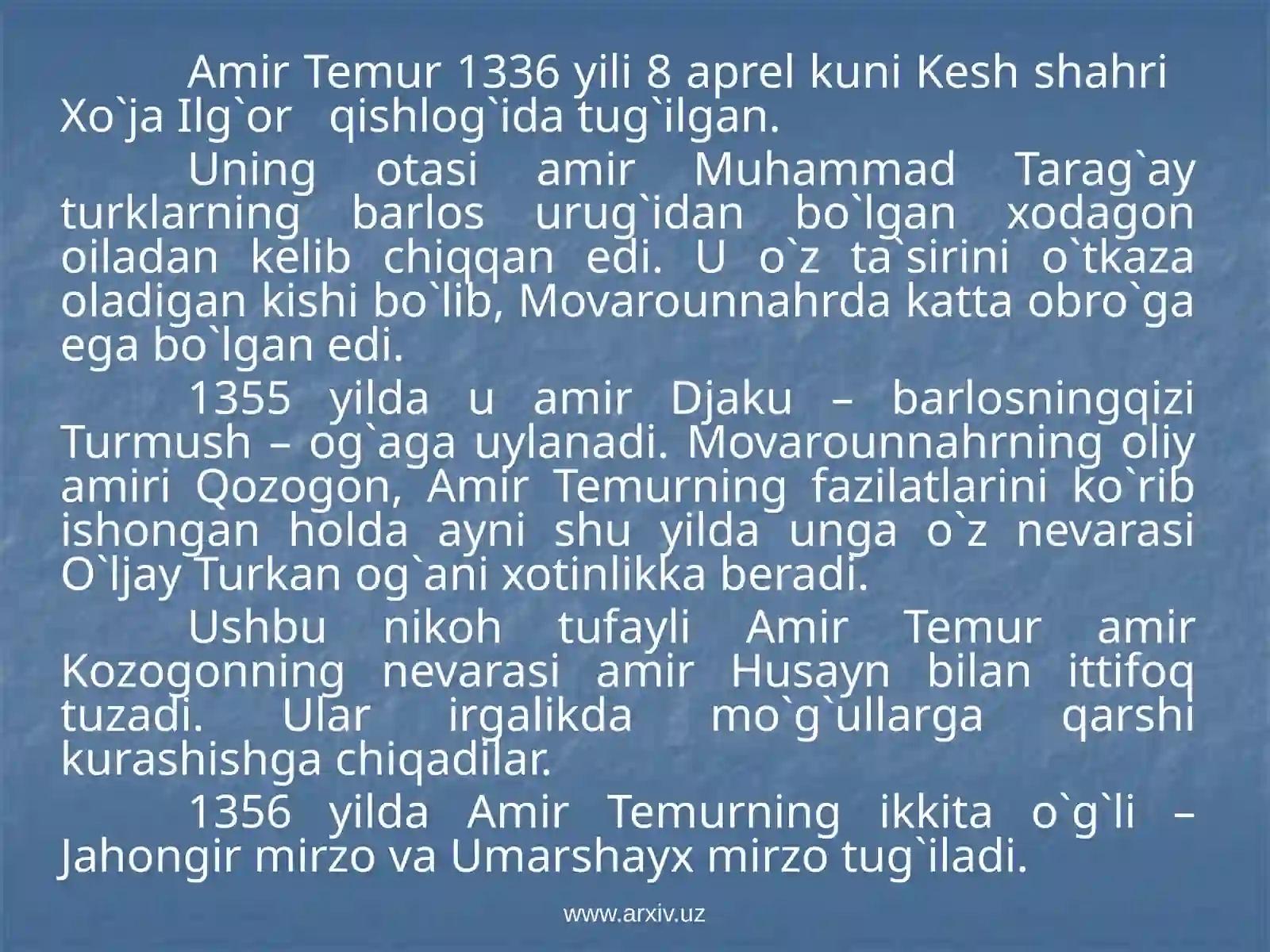 Amir Temur 2