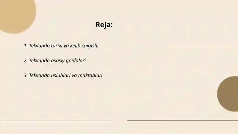 Tekvando sport turi haqida 2