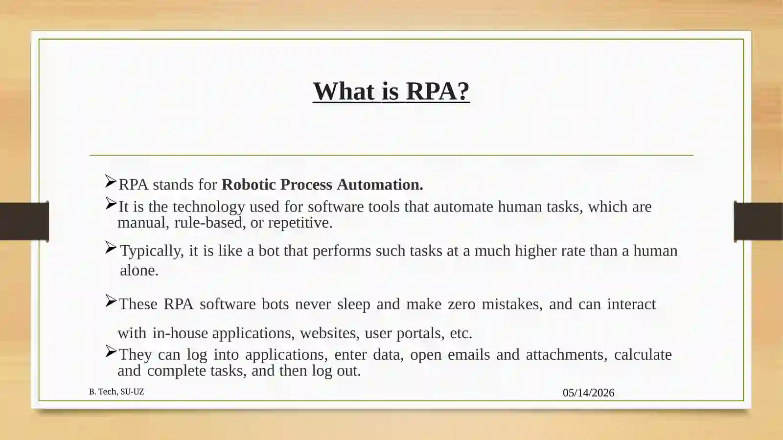 Robotics Foundations 2