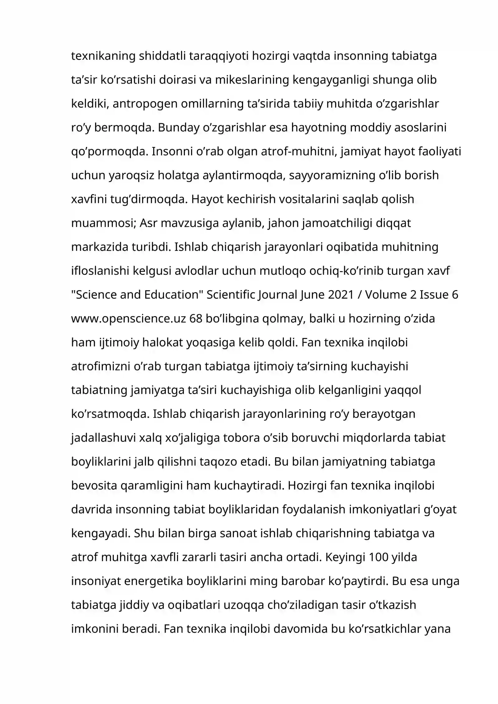 ILMIY TEXNIKA TARAQQIYOTINING TABIATGA TA’SIRI 2