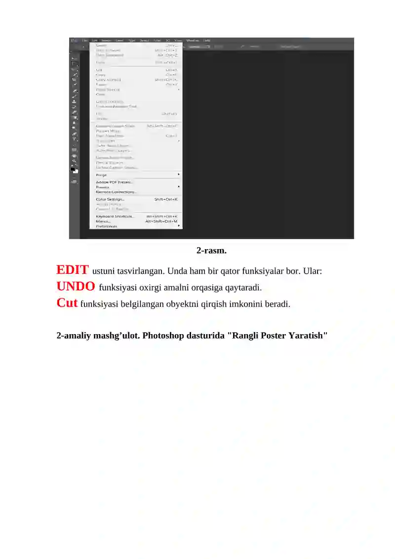 Adobe PhotoShop dasturini o'rnatish 2