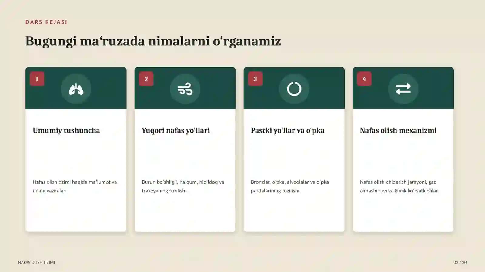 Nafas olish tizimi 2