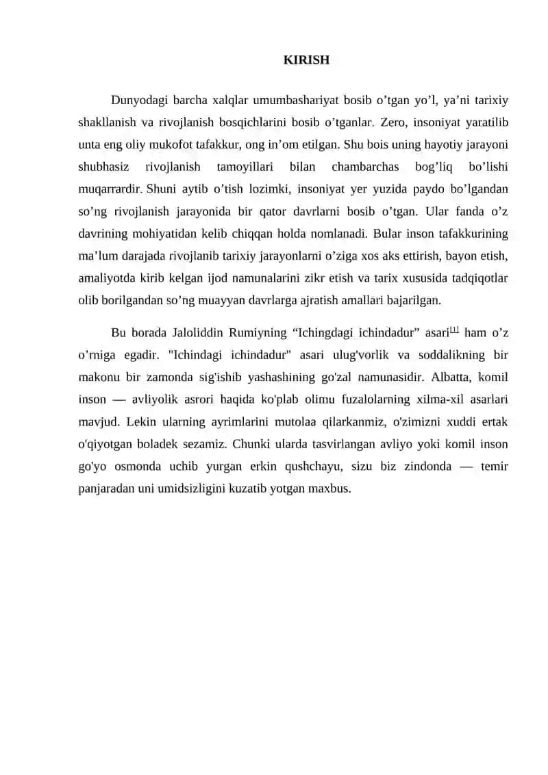 Ishonch, nazm va nasr, ishqni asardagi tavsifi 2