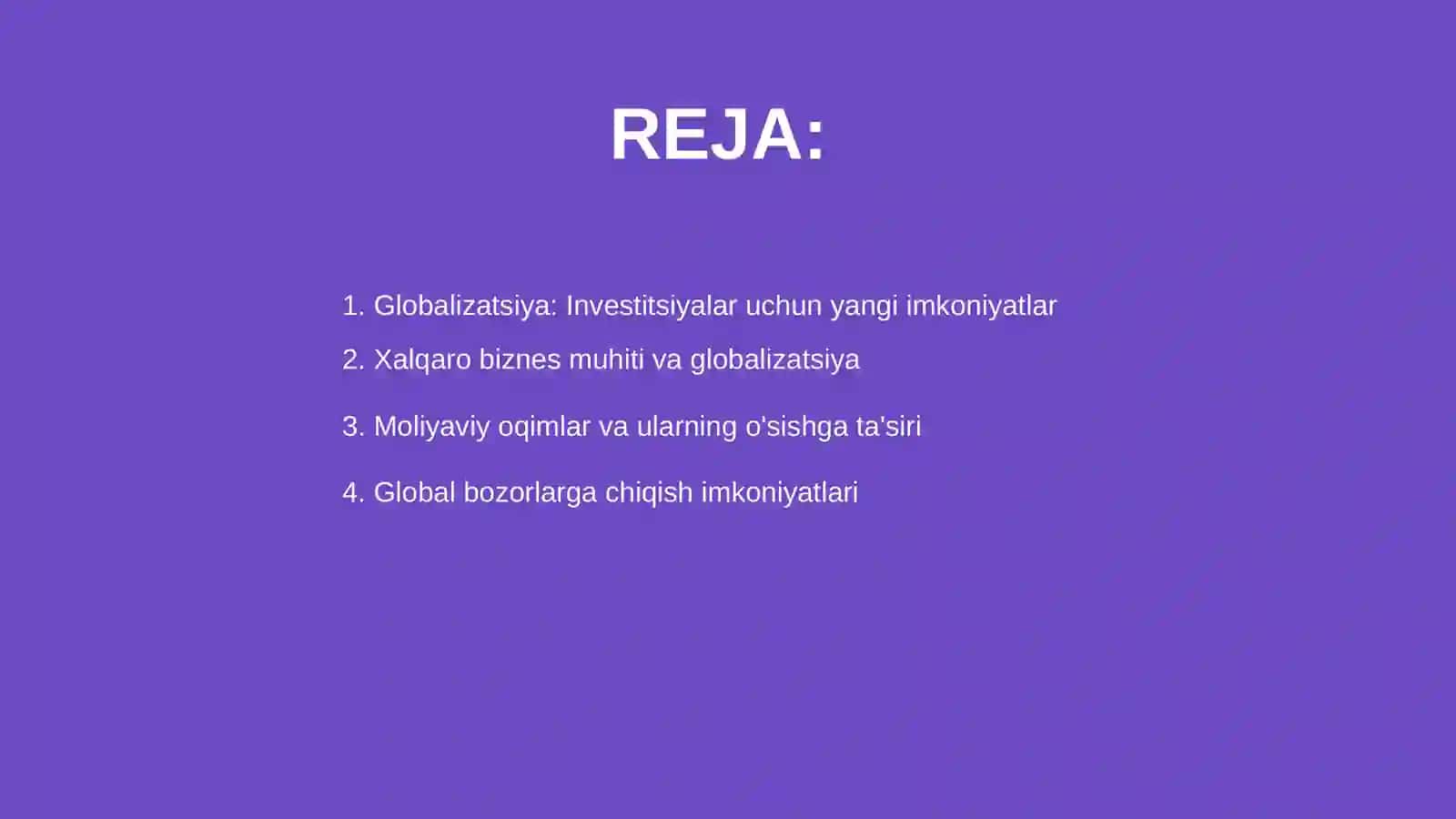 Globalizatsiya jarayonlarining investitsiyani rivojlantirishga ta'siri 2