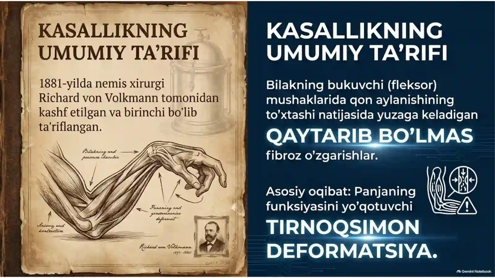FOLKMAN ISHEMIK KONTRAKTURASI | SABABLARI, BELGILARI, DAVOLASH VA PROFILAKTIKA — 15 SLAYDLI TAQDIMOT 2
