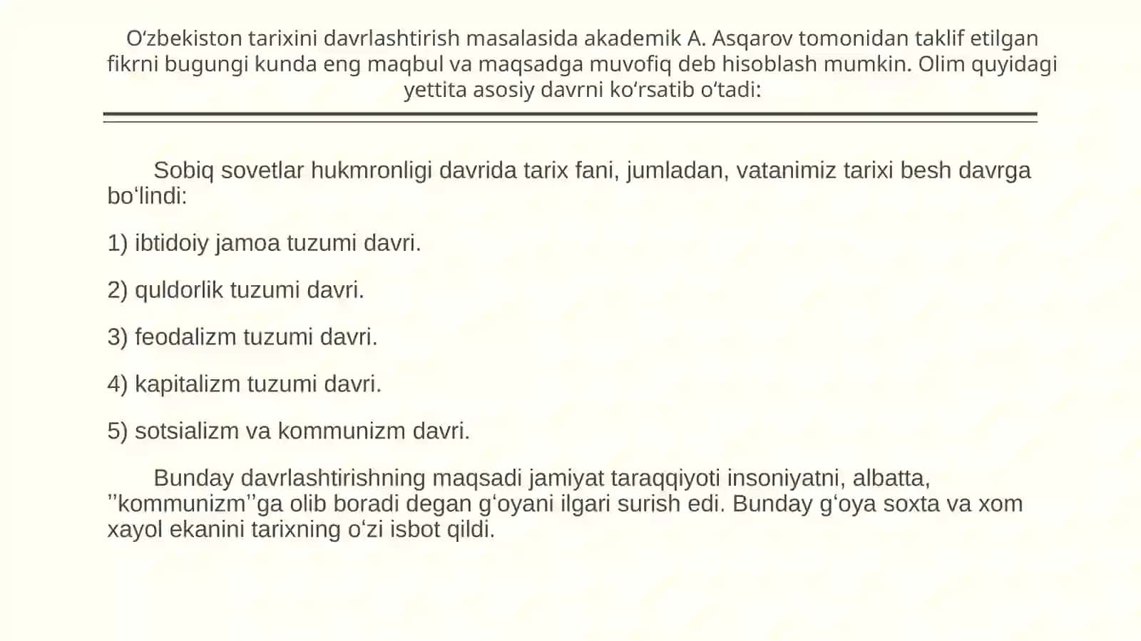 O‘lkamiz o‘rta asrlar davrining o‘rganilishi 2