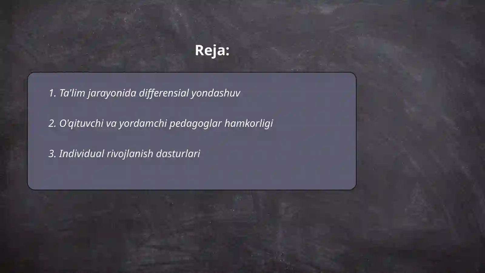 Ta'lim jarayonida differensial yondashuv 2