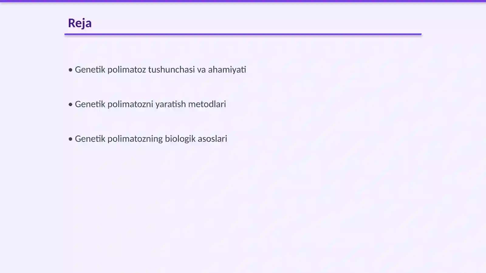 Genetik polimatozni yaratish 2