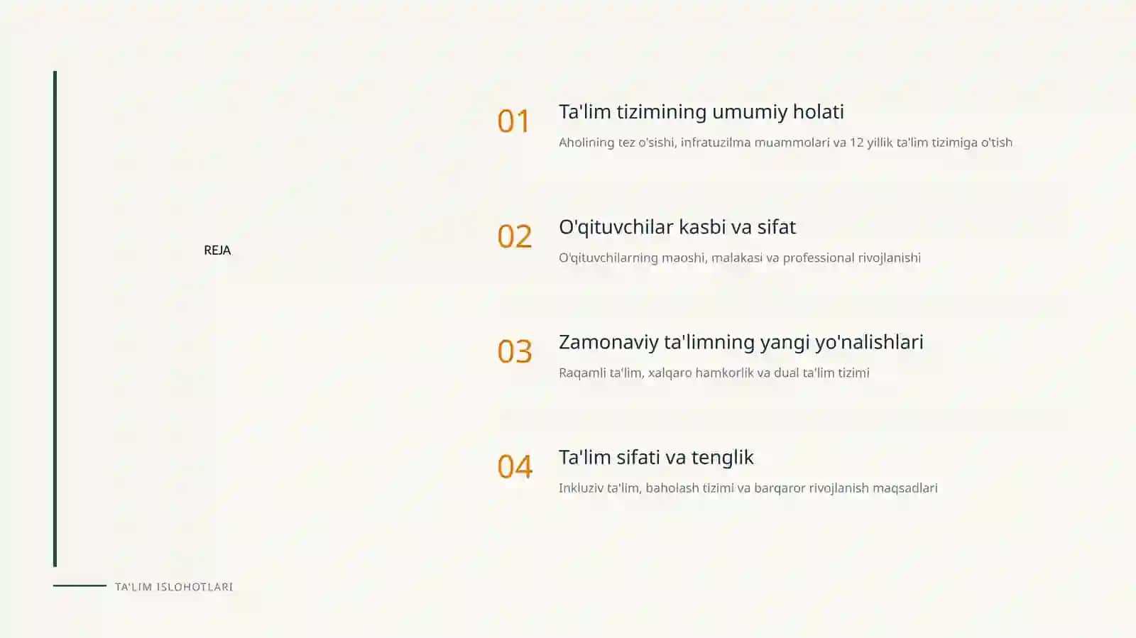 TA'LIM SOHASIDA ISLOHOTLAR VA MUAMMOLAR 2