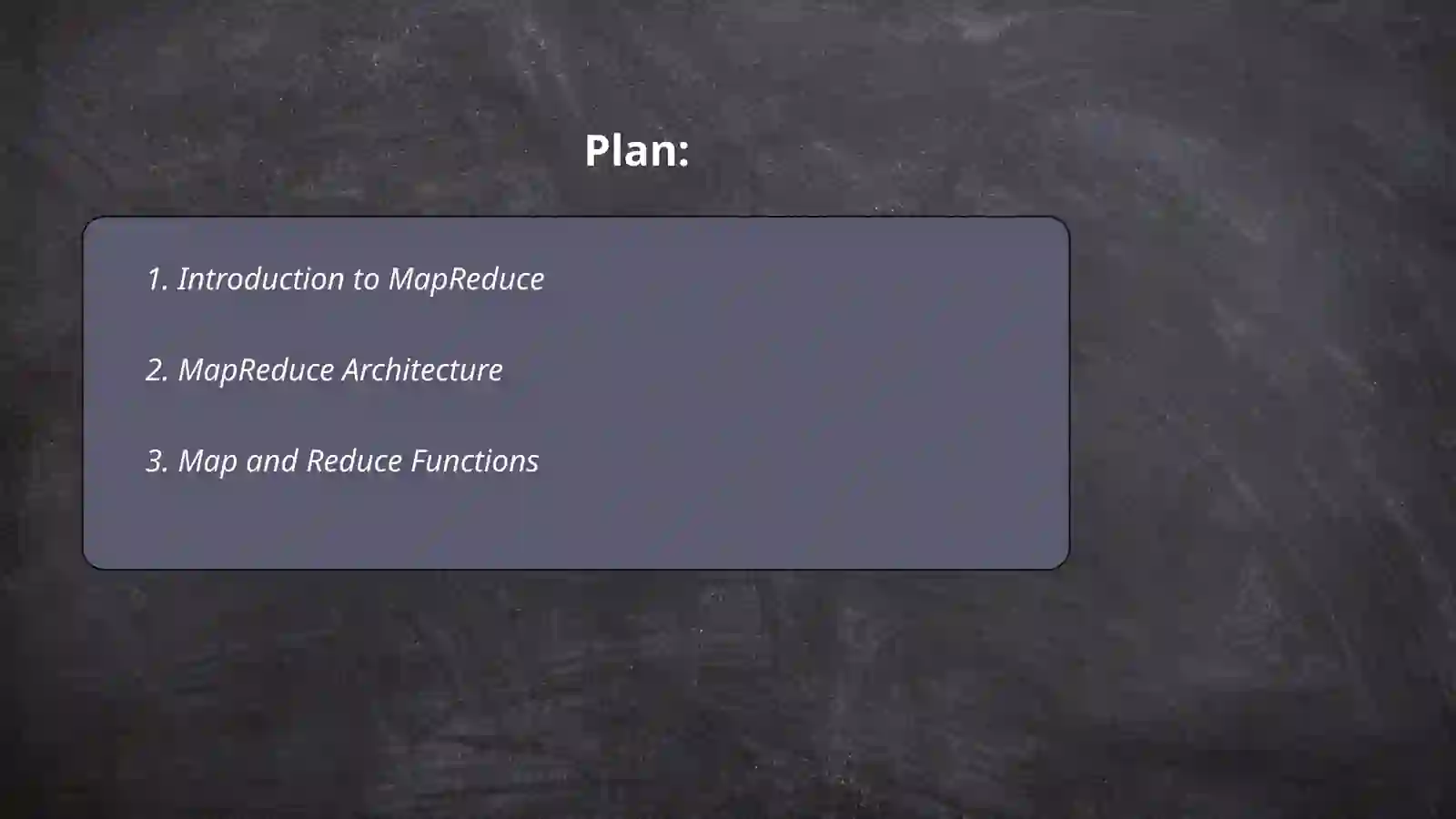 MapReduce Execution 2