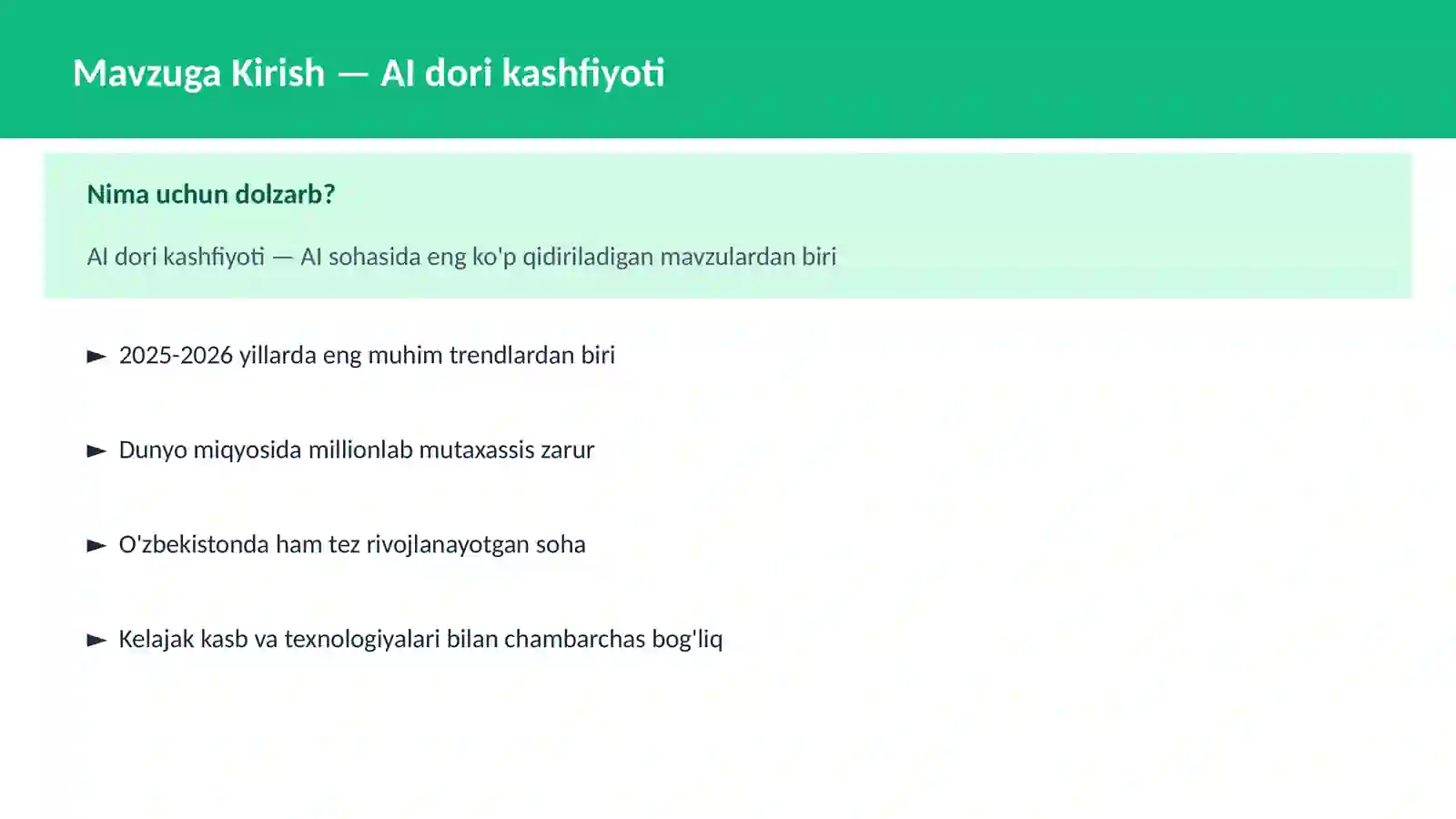 AI dori kashfiyoti 2