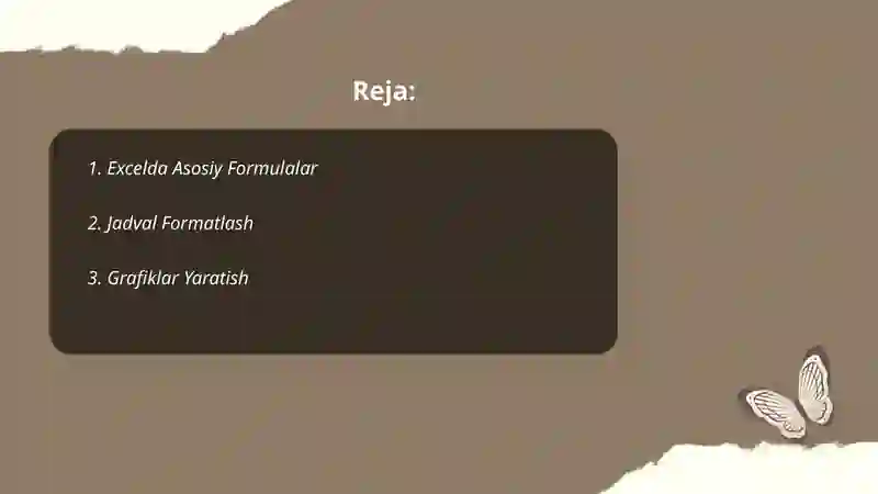 Excelda Asosiy Formulalar 2