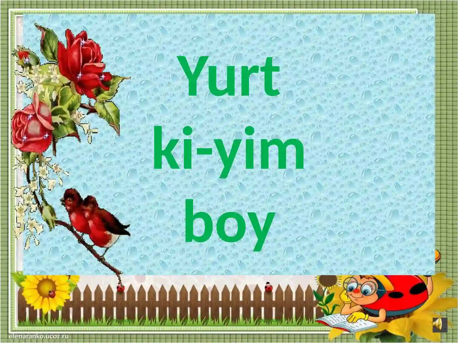 1-sinf alifbe.Y tovushi va Yy harfi 2
