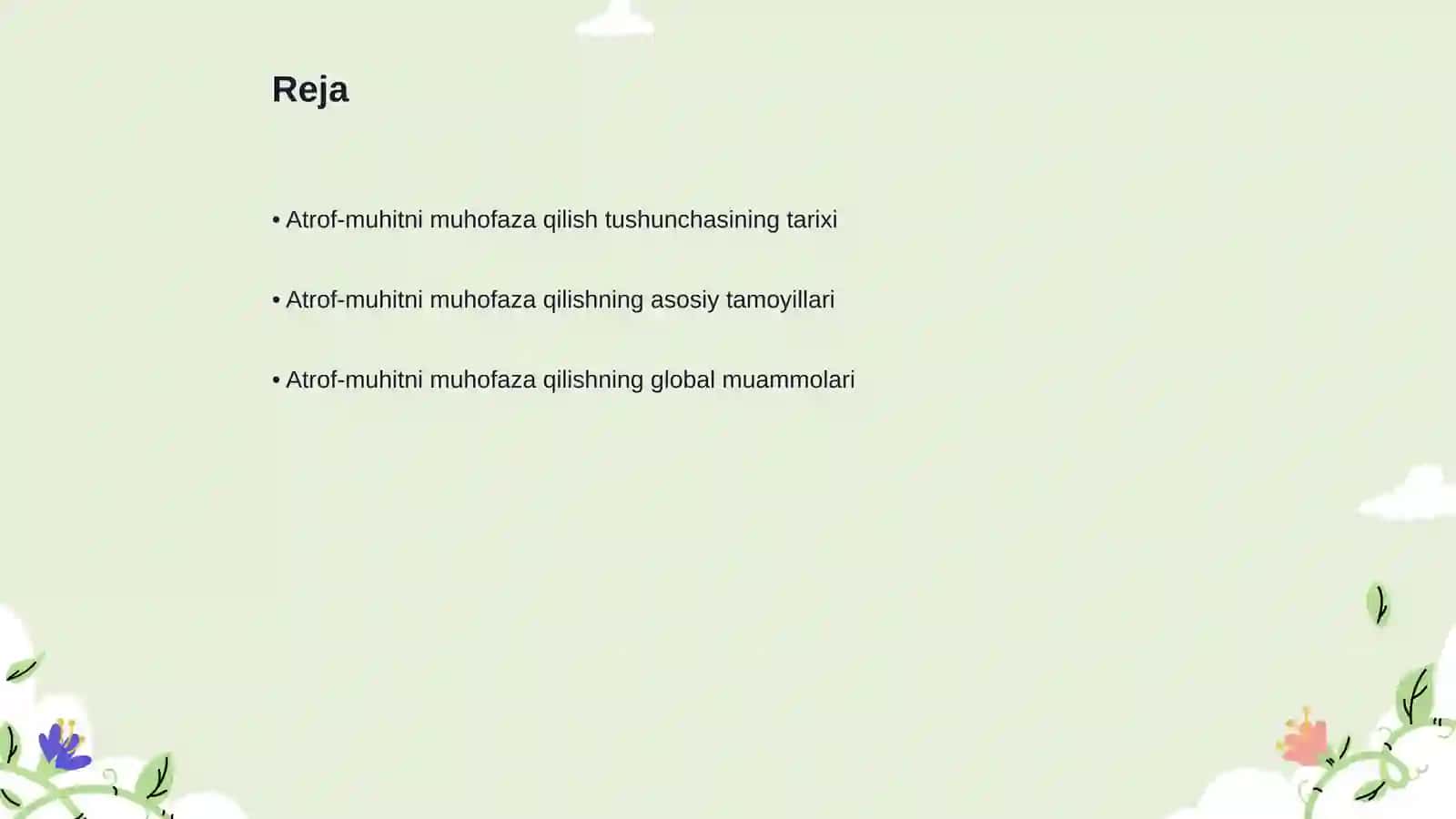 Atrof-muhitni muhofaza qilish tushunchasi va ahamiyati 2