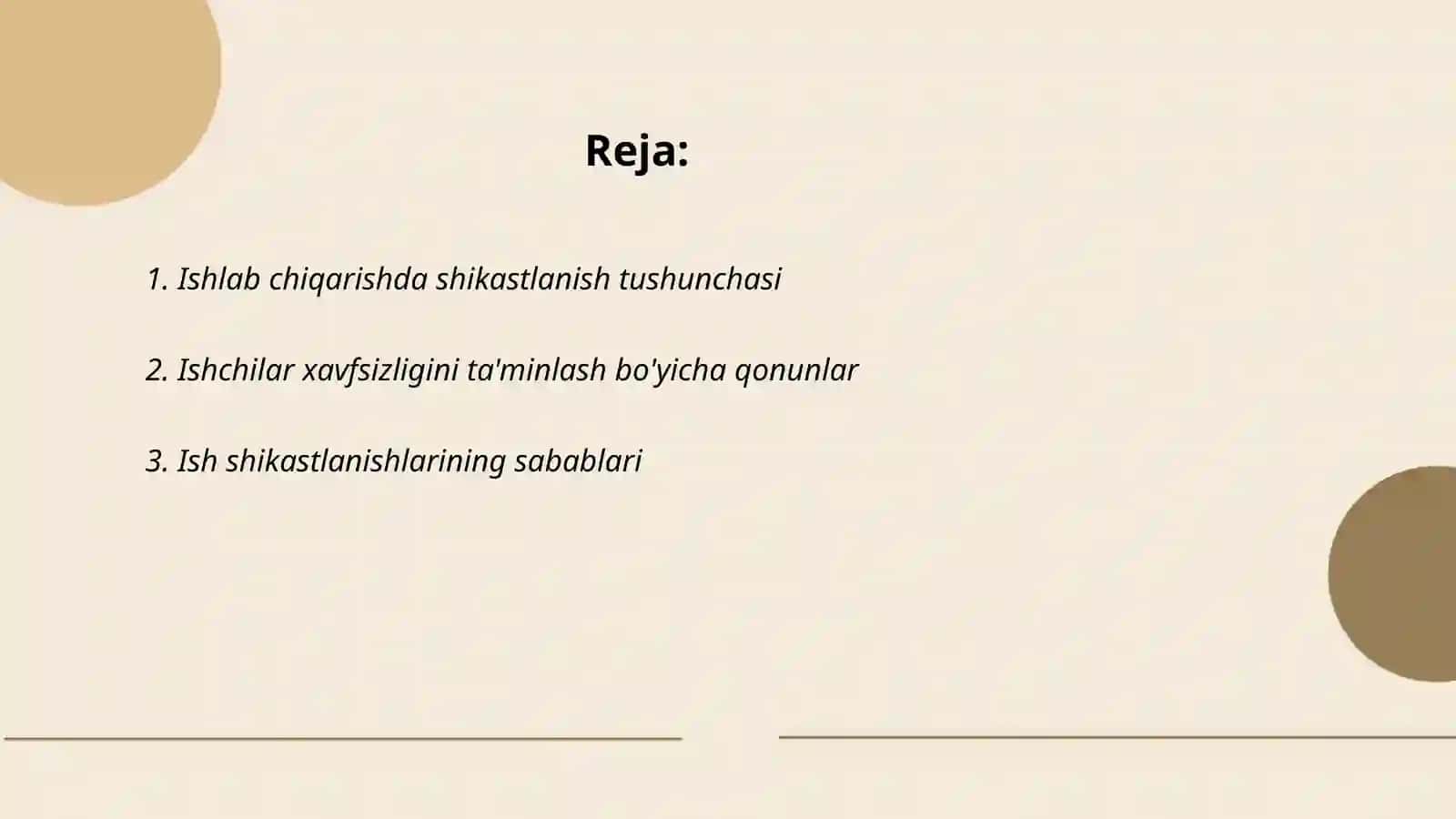 Ishlab chiqarishdagi shikastlanishlar uchun ishchi hodimlarga badal tulash va hisob-kitobni yuritish 2