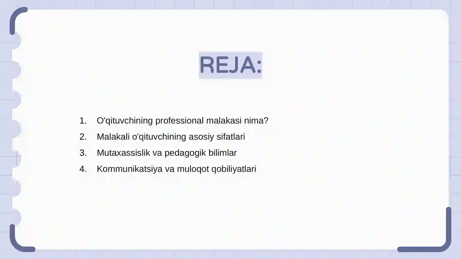 O'qituvchining professional malakasi 2