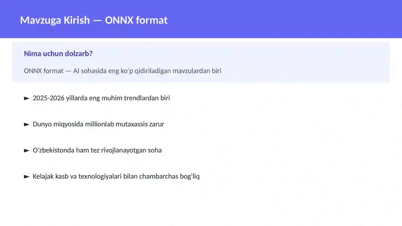 ONNX format 2