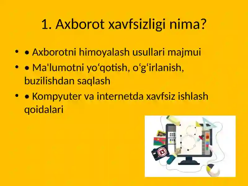 Axborot xavfsizligi qoidalari 2