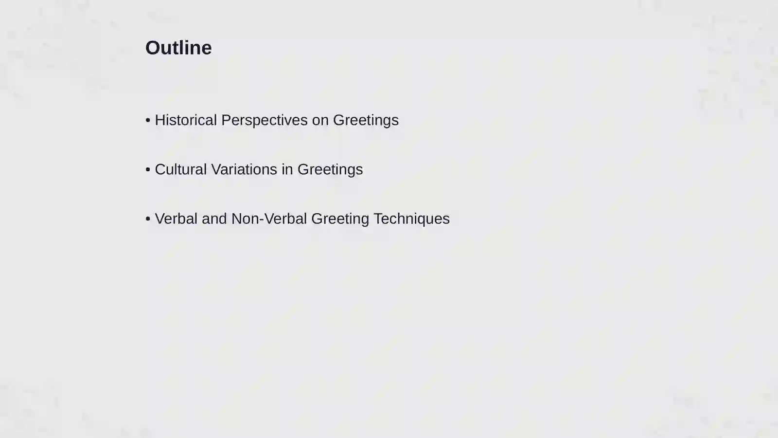Greeting cultures 2