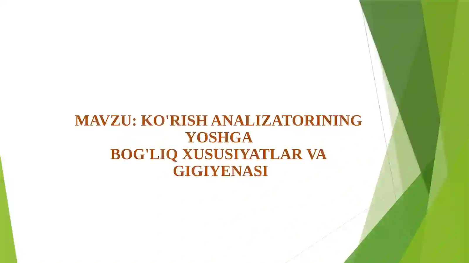 Yoshfiziologiyasi taqdimoti 2