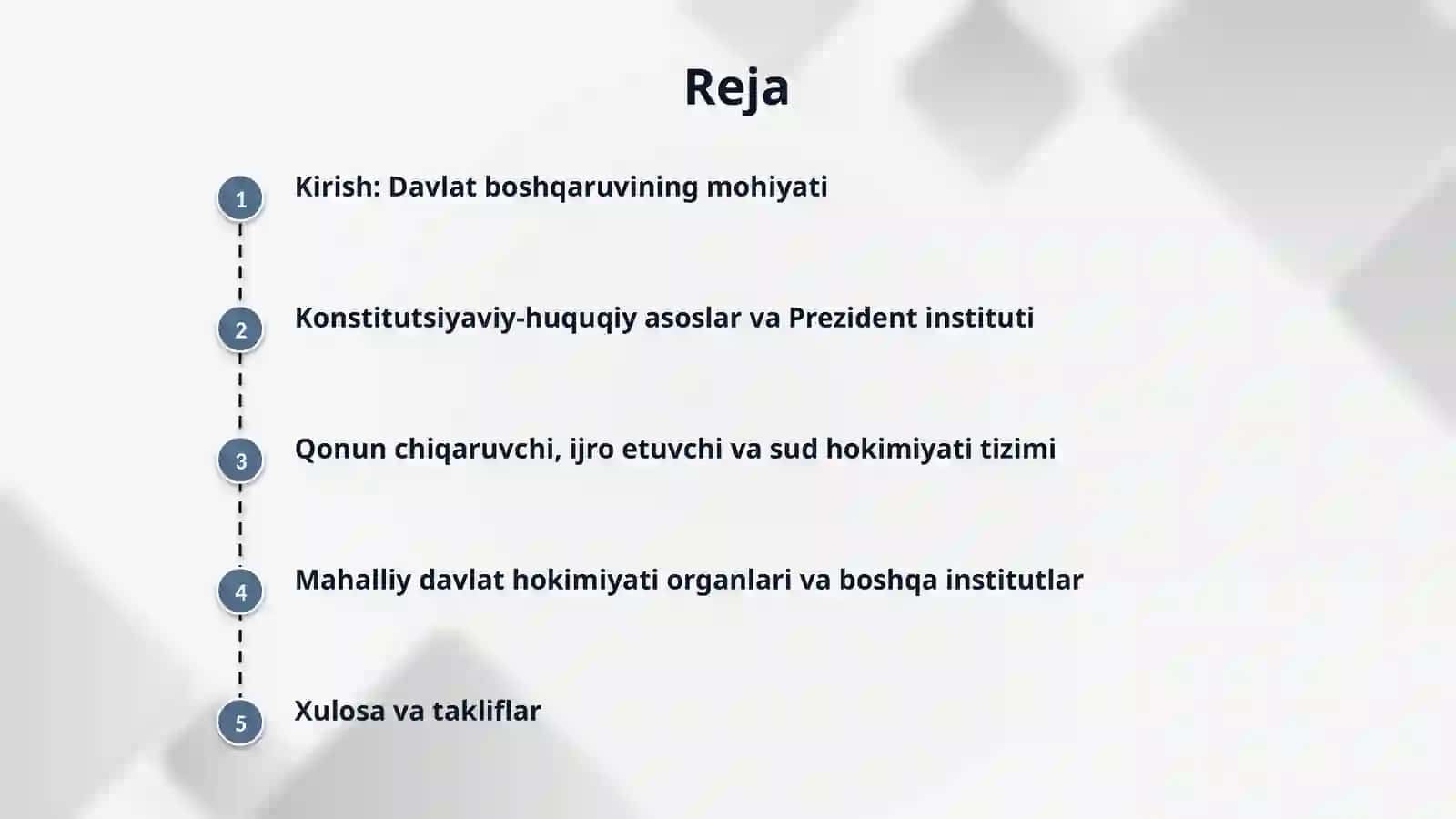 O'zbekiston Respublikasining davlat boshqaruvi 2