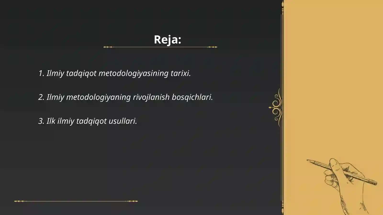 Ilmiy tadqiqot metodologiyasi fanining tarixi 2