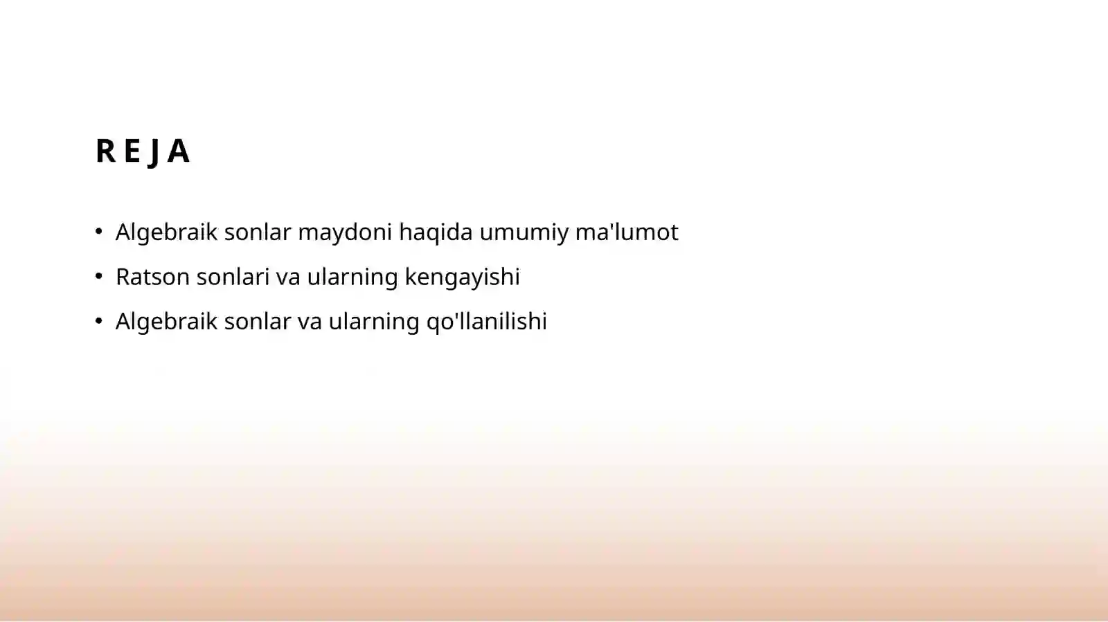 Algebraik sonlar maydoni 2