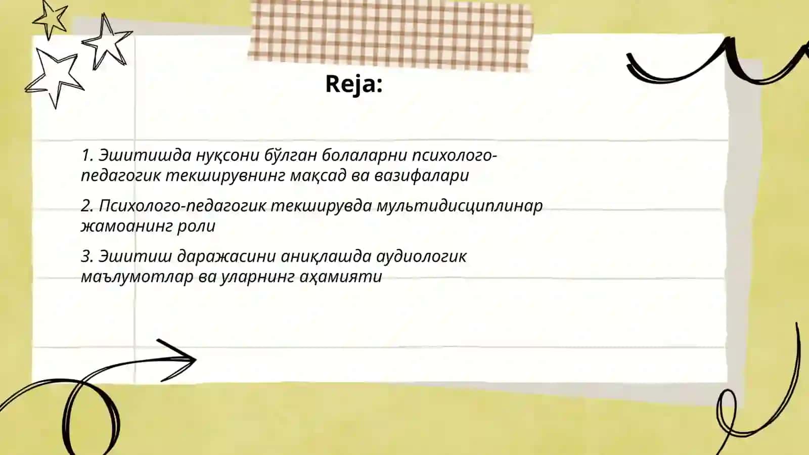 Эшитишда Нуқсони Бўлган Болаларни Психологик Педагогик Текшируви 2