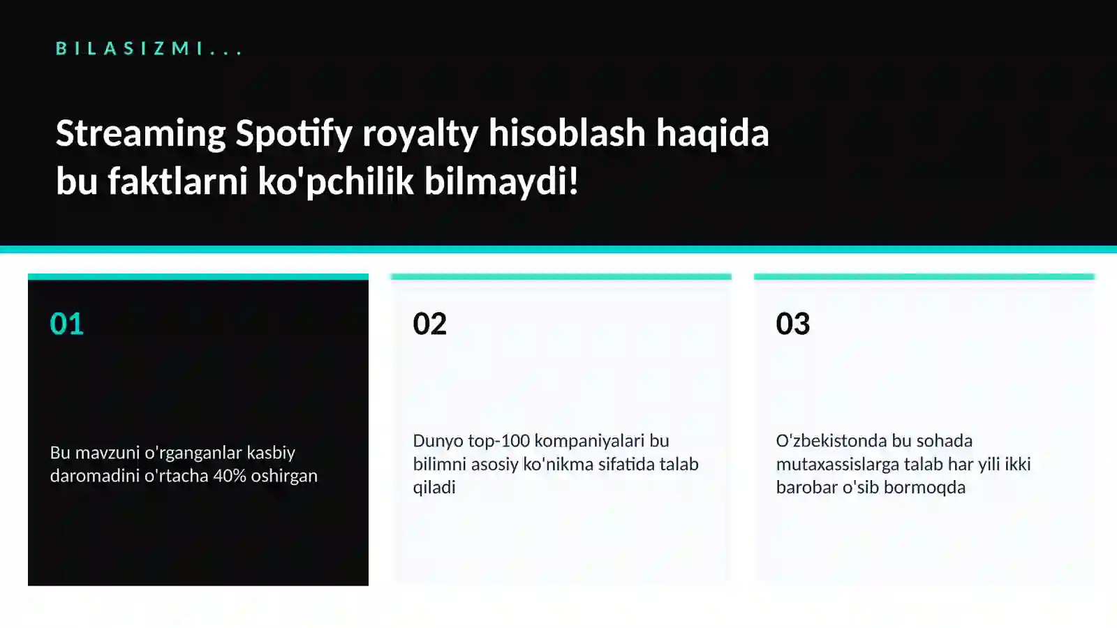 Streaming Spotify royalty hisoblash 2
