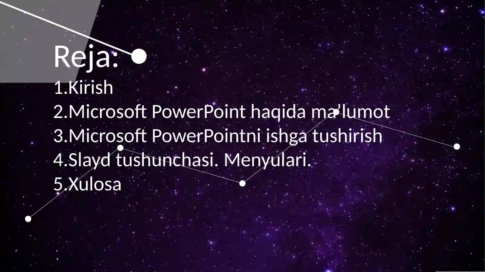 MS power point dasturida ishlash 2
