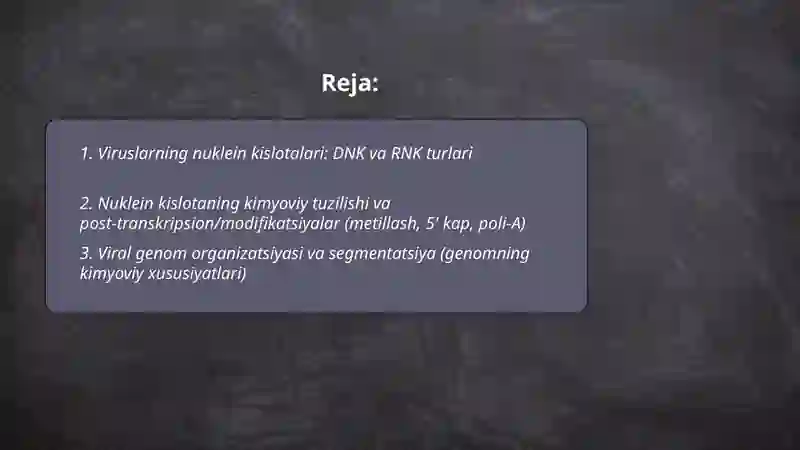 Viruslarning kimyoviy tarkibi 2