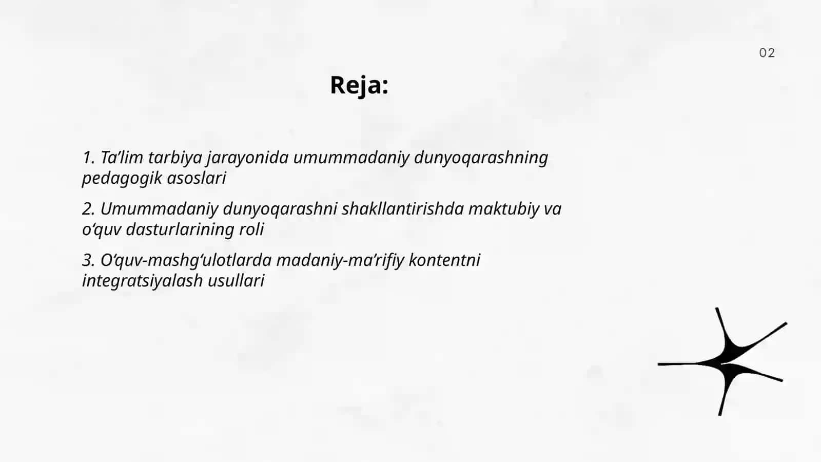 Ta’lim tarbiya jarayonida umummadaniy dunyoqarashni shakllantirish 2