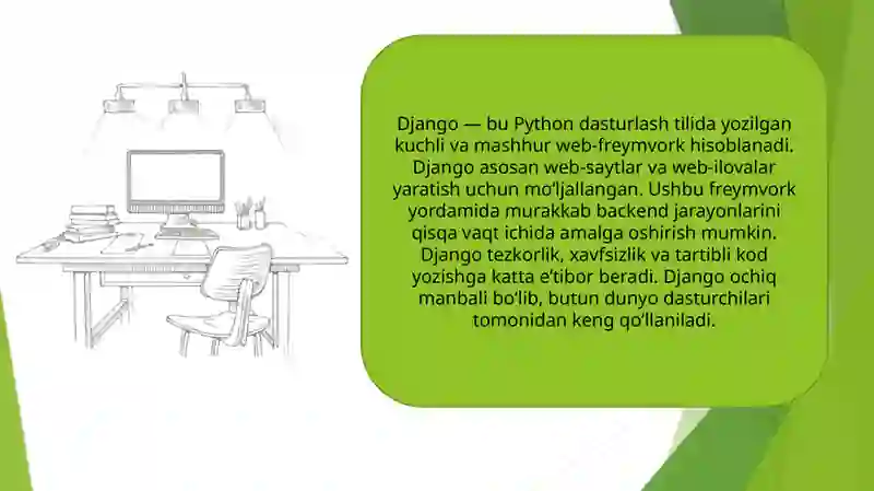 Django freymvorki va uning asosiy xususiyatlari 2