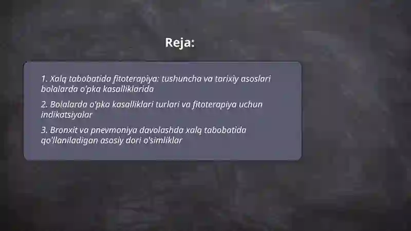 Xalq tabobatida fitoterapiya 2