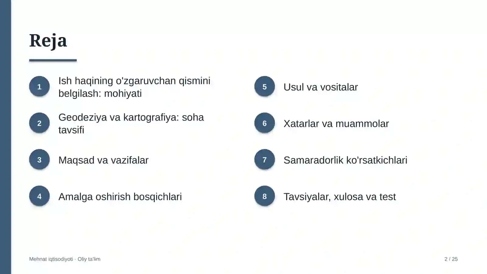 geodeziya va kartografiyada ish haqining o'zgaruvchan qismini belgilash 8157 2