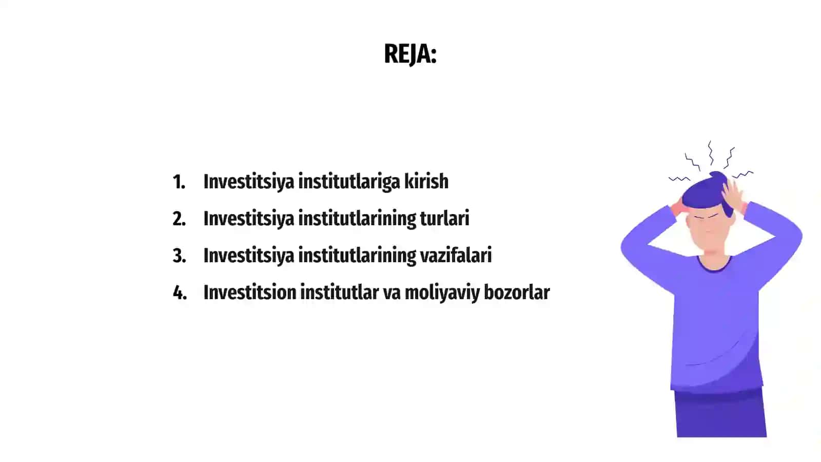 Investitsiyalarni tashkil etish va moliyalashtirishda investitsiya institutlarida roli 2