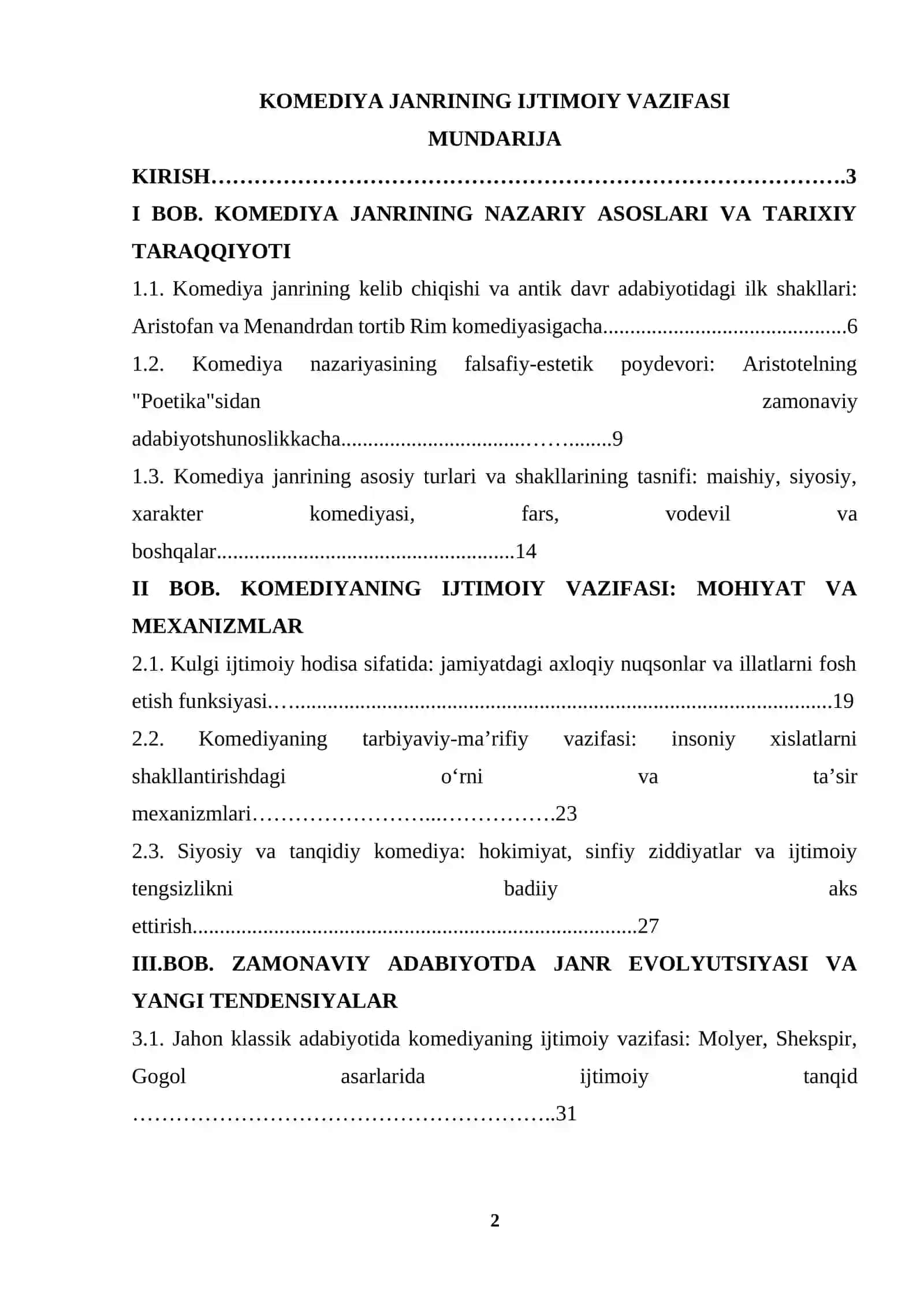 Komediya janrining ijtimoiy vazifasi 2