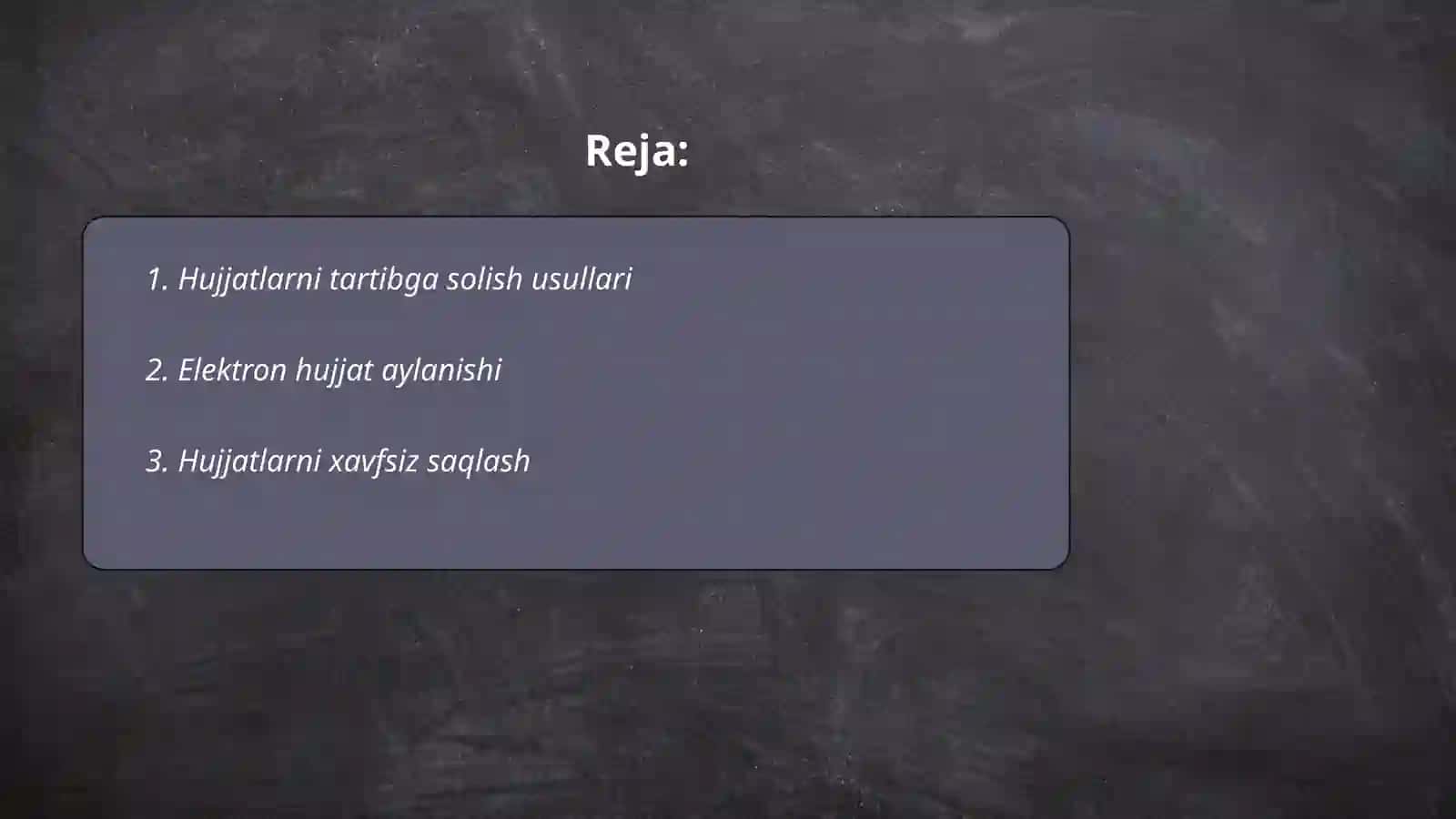 Hujjatlarni roʻyxatga olish 2