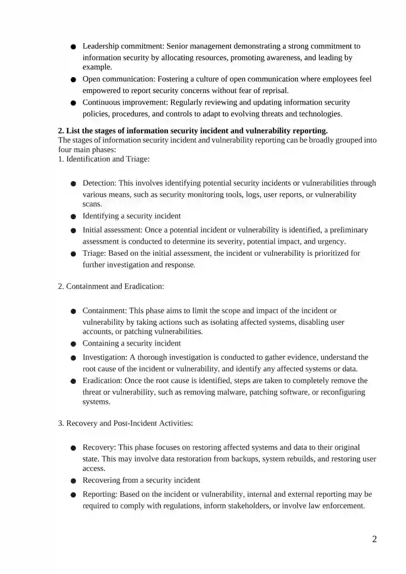 Information Security Obligations and Responsibilities 2