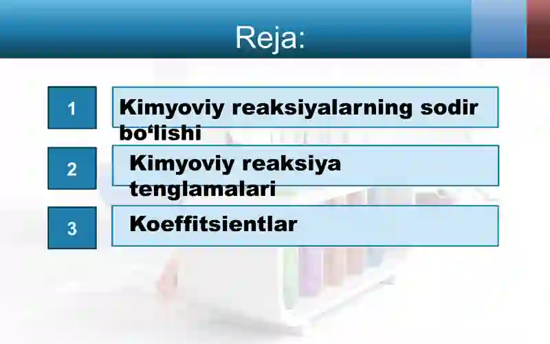 Kimyoviy reaksiyalar 2