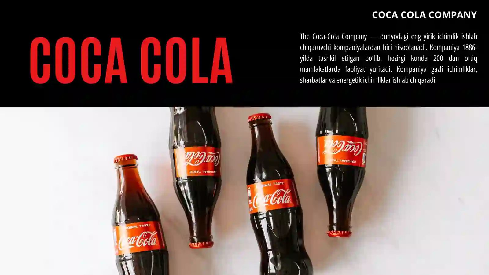 Coca cola Kompaniyasining moliyaviy tahlili 2