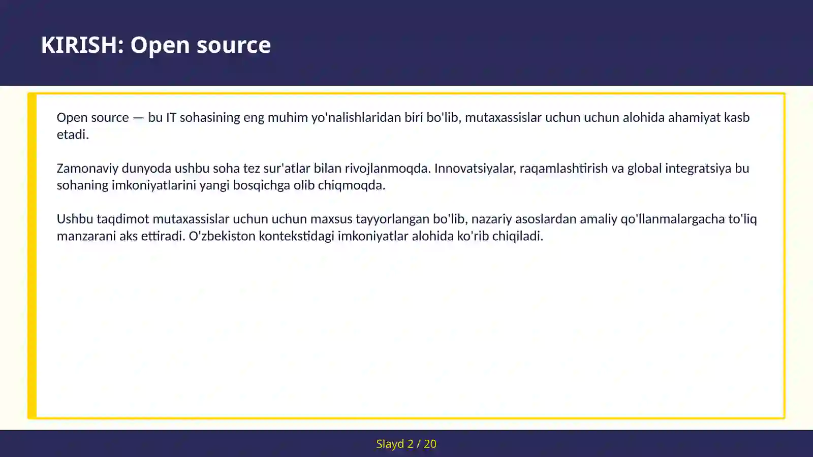 Open source 2