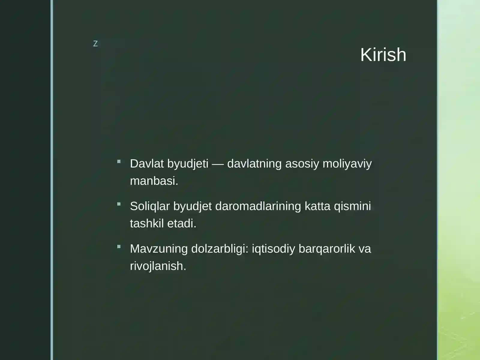 Davlat byudjeti daromadlari 2