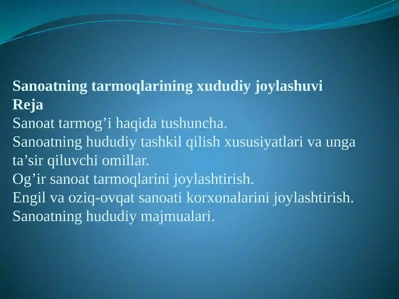 Farg’ona Davlat Universiteti Tabiiy fanlar fakulteti Geografiya yo’nalishi 2