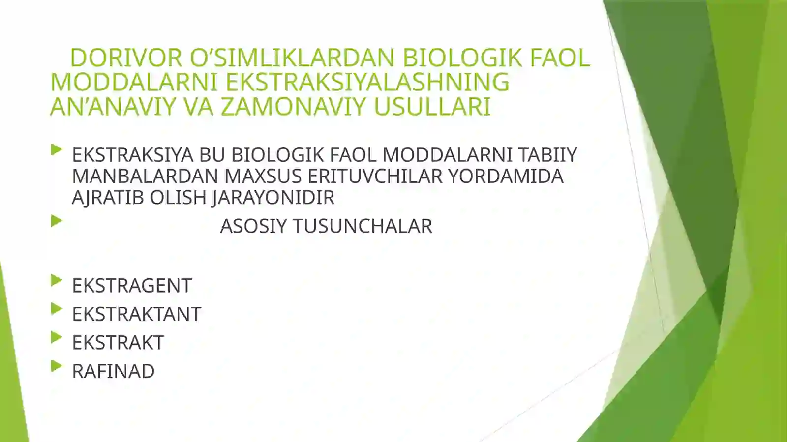 Dorivor O’simliklardan Biologik Faol Moddarni Ekstraksiyalash 2