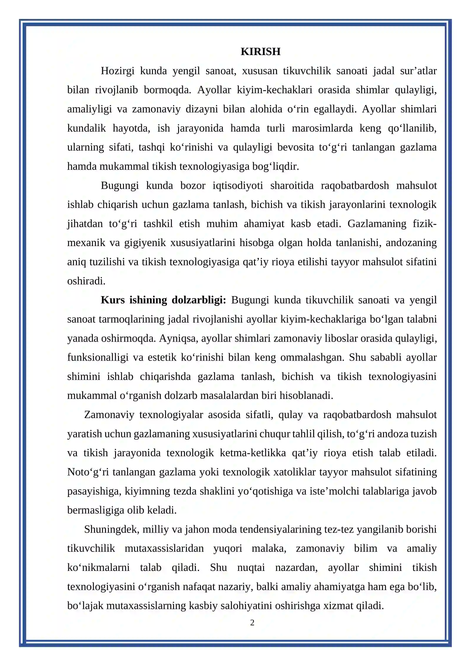 AYOLLAR SHIMI UCHUN GAZLAMA TANLASHNING NAZARIY ASOSLARI 2