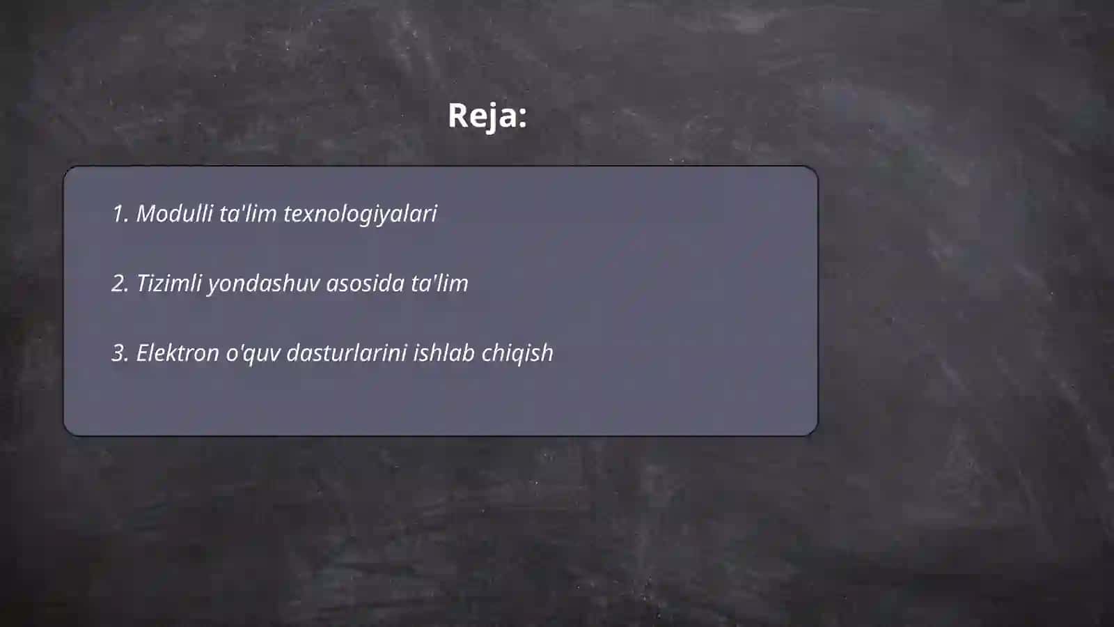 Modulli taʼlim texnologiyalari 2