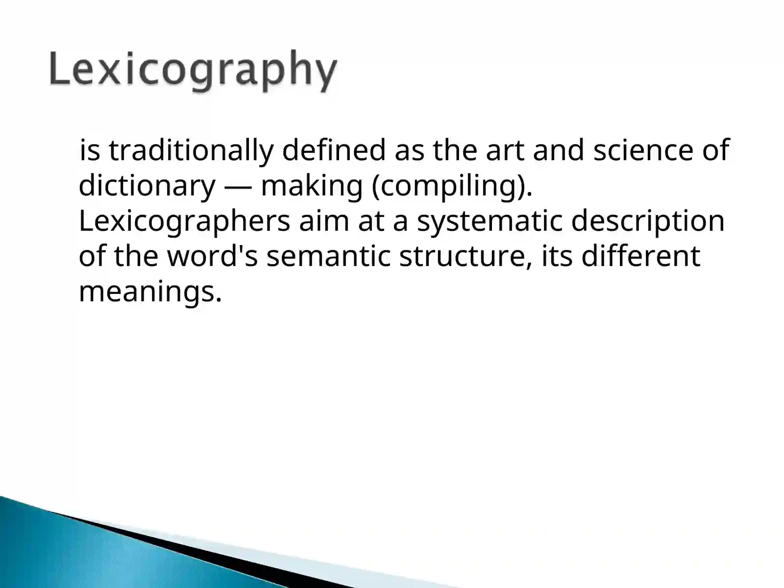 LEXICOGRAPHY 2